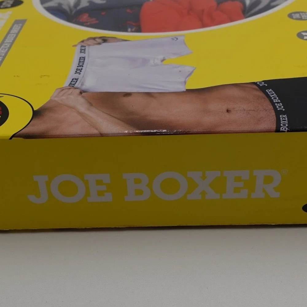 Joe Boxer Boxer Briefs Mens Small Blue Red 4-Pack Cotton Stretch Uncle Sam 28-30